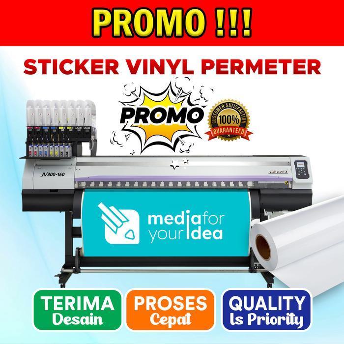 Promo Promo Sticker / Stiker Vinyl Permeter + Cetak Terlaris
