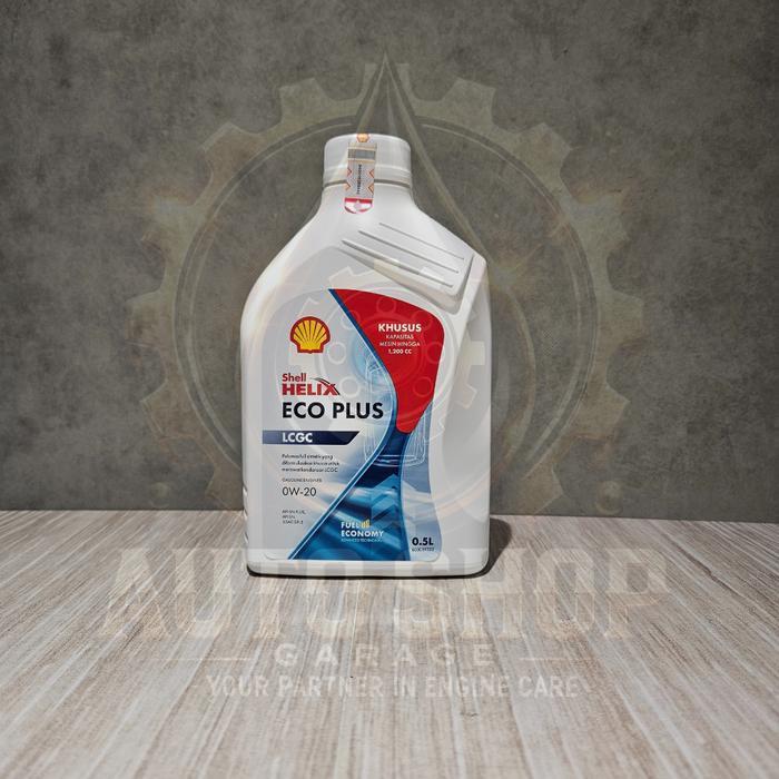 Shell Helix Eco Plus LCGC 0w-20 0.5 Liter - Oli Mobil Original