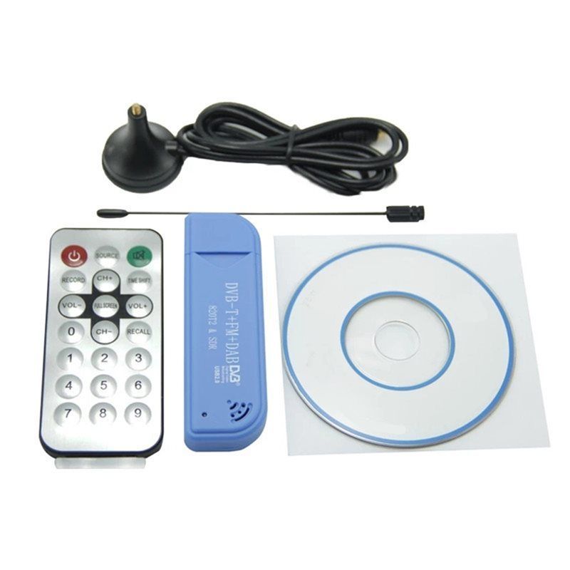 A41Z-Digital 820T2 SDR USB 2.0 TV Stick Tuner DVB-T + DAB + FM SDR TV Receiver Dongle With Antenna