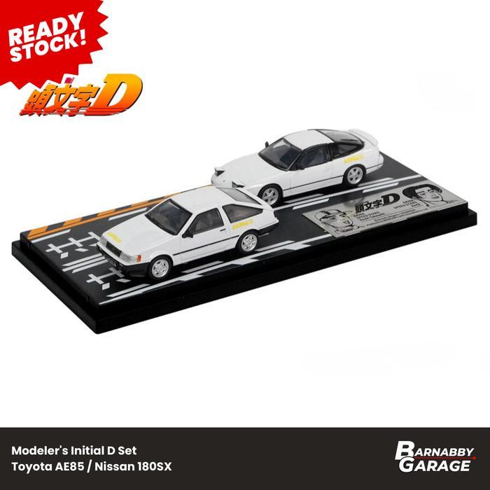 Modelers Initial D Set Toyota AE85 / Nissan 180SX