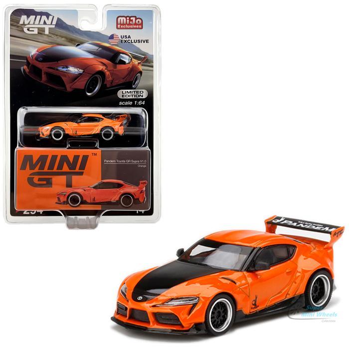 MINIGT 294 PANDEM TOYOTA GR SUPRA V1.0 ORANGE BLISTER MGT MIJO DIECAST