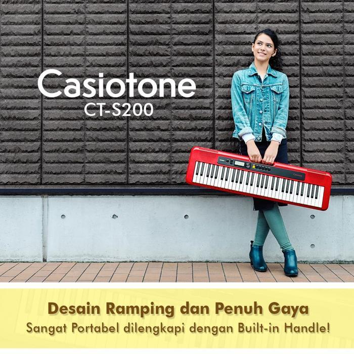 Keyboard Casio CT-S200 CTS200 CT S200 CasioTone - Putih
