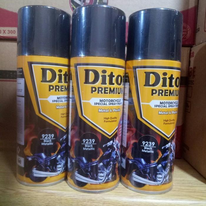 Pilox Pilok Diton Black Metallic 9239 Diton Premium Hitam Kilap 400Cc #Gratisongkir