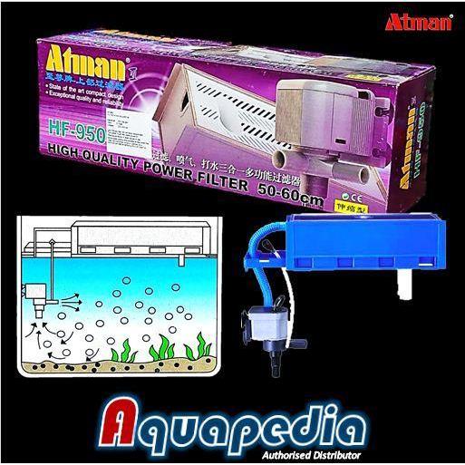Atman Hf950 Filter Atas Aquarium Aquascape Top Filter Hf-950 Terbaik