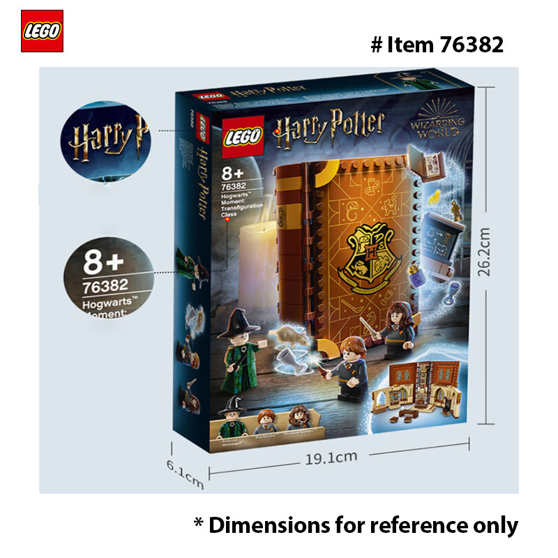 LEGO 76382 Harry Potter Hogwarts Moment :Transfiguration Class Building Set, Collectible Book Toy,