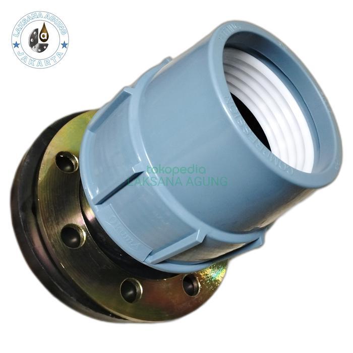 [OKUMA] Hdpe Flange adaptor 90 x 3 inchi Flange adaptor compression DN90 pipa HDPE 3" inch