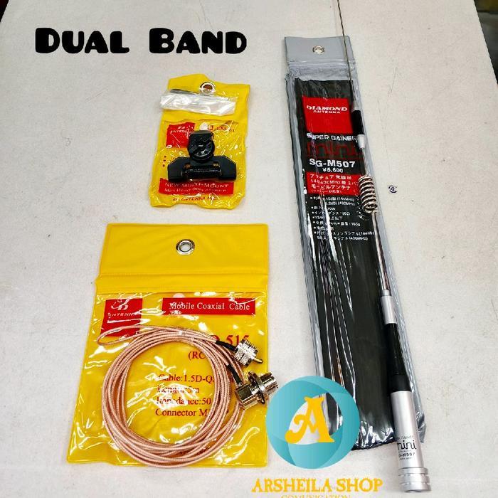 Paket antena Radio Rig mobil Dual band