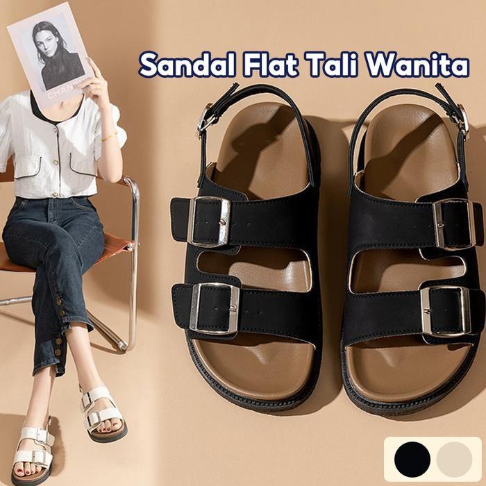 Laviola - Sandal Platform Wanita / Sandal Tali Belakang / Sandal Tali Wanita / Sandal Slop Wanita /