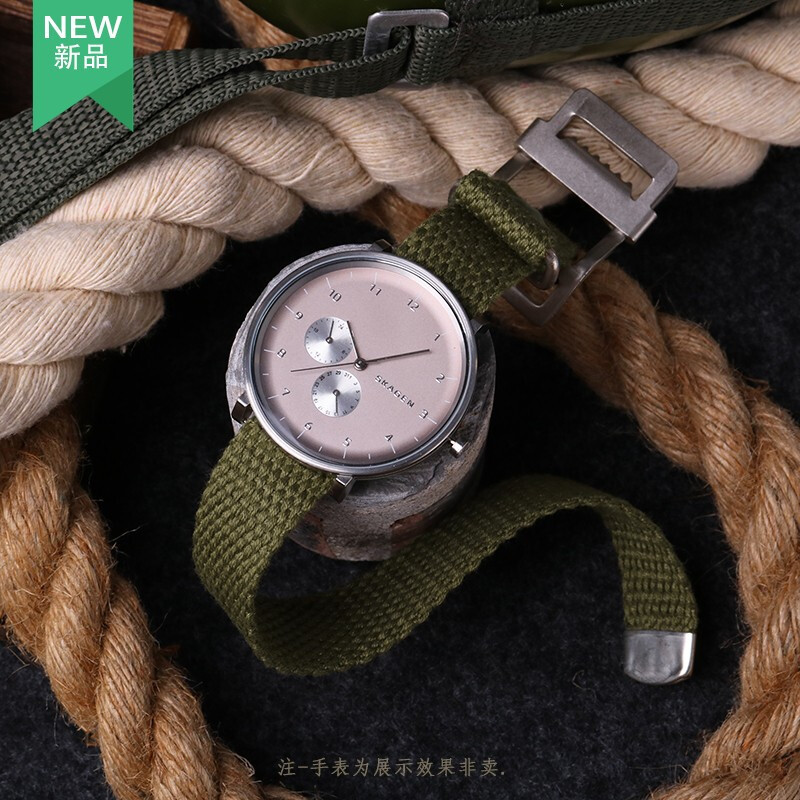 20mm 22mm Vintage Canvas Watch Strap for Rolex Submariner/Tudor/Seiko/Hamilton - Breathable Woven