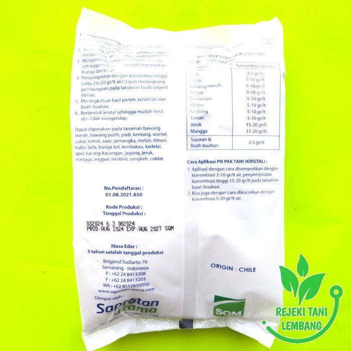 "New" PUPUK KNO PUTIH PN KRISTAL 1 KG KNO3 PUTIH
