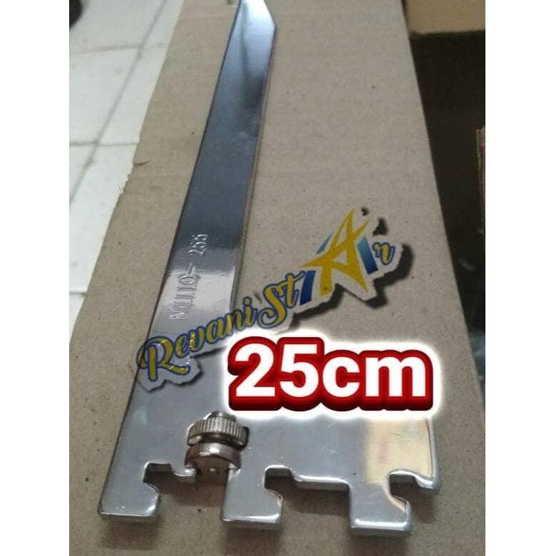25cm Siku rak kaca daun bracket penyangga rak kaca braket