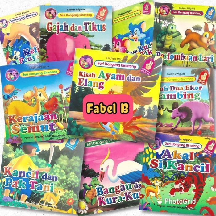 Paket 10 Buku Cerita Anak Bilingual (Indoneisia - Inggris) / Buku Anak / Buku Tk / Buku Paud Books