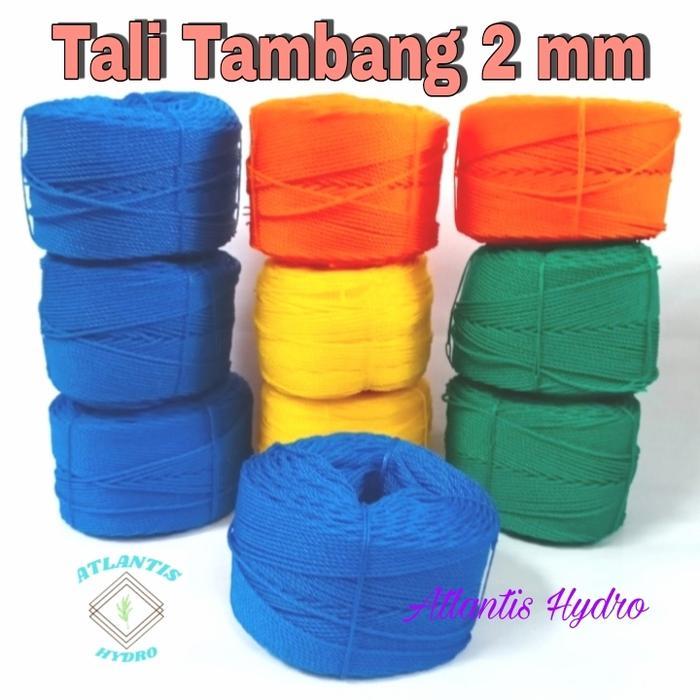 "New" Tali Tambang Plastik 2mm / Tali Tampar / Tali Jaring ( 1Roll ) MURAH