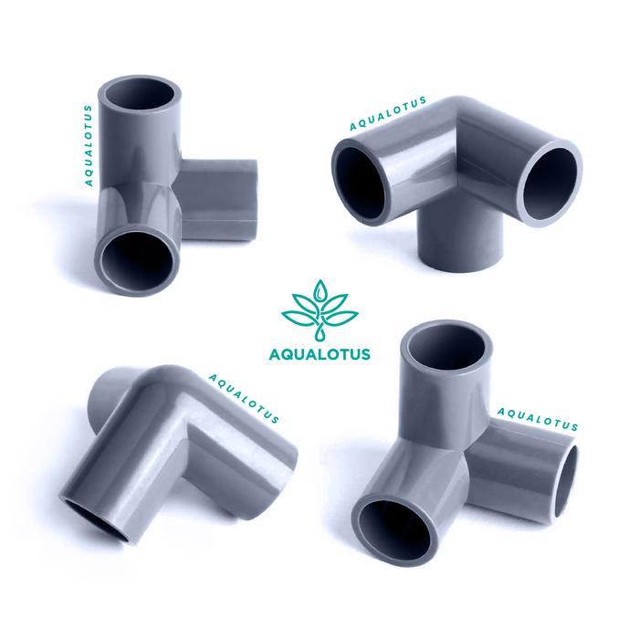 "New" Sambungan Pipa PVC 3 Arah 1" Inch Fitting Pipa PVC 3 Way (Tee Elbow)