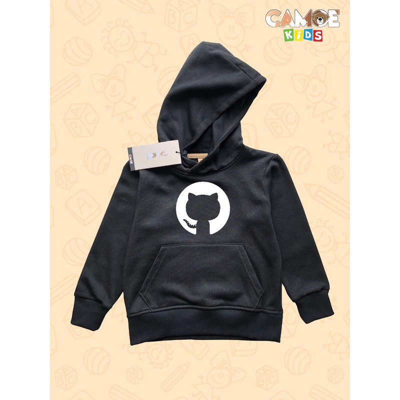 Jaket Hoodie Anak KIDS Githun Icon logo