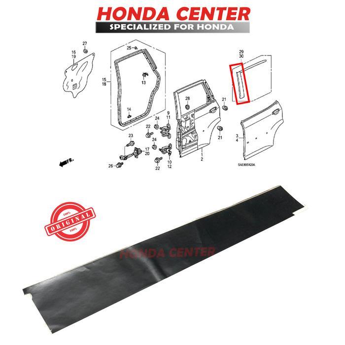 Stiker Tiang Pintu Tape Door Sash Belakang Kiri Jazz Gd3 Original