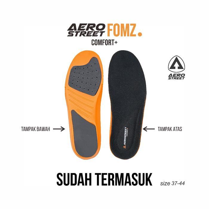Aerostreet 37-44 Massive Low 2.0 All Black - Sepatu Sneakers Casual
