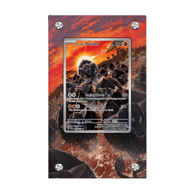 Pokemon Tauros Extended Painting Display Stand PTCG Pikachu Roxanne Dendra Game Classic Acrylic
