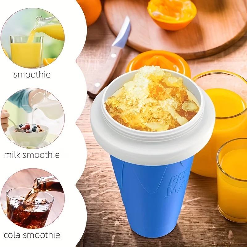 Quick-Frozen Slushy Maker Cup Large Capacity Slushy Cup for Homemade Smoothies Juice Ice Cream