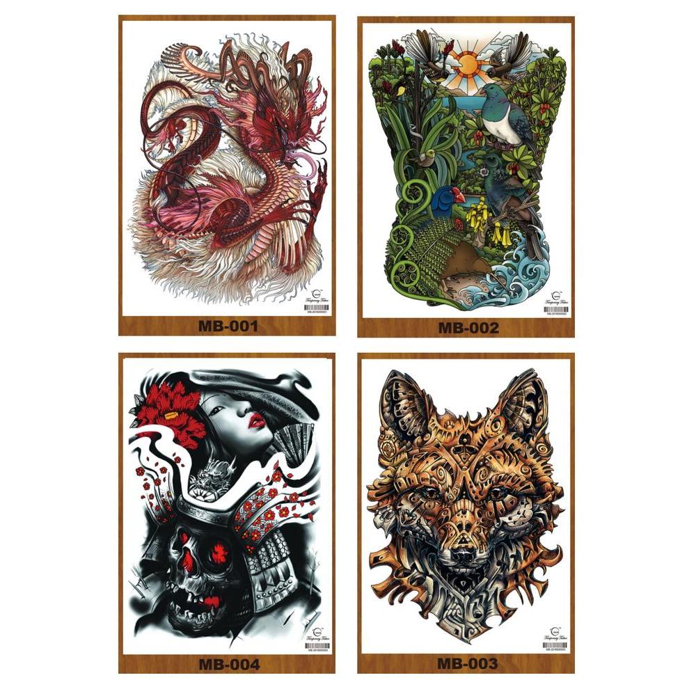 Tato/Tatto Temporary/Tatto Temporer/ Tattoo Punggung 34X48 Cm Mb 001