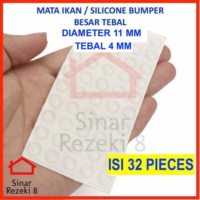 Bumper Lemari Pintu / 3M Self Adhesive Rubber Pad Laci Meja Mata Ikan