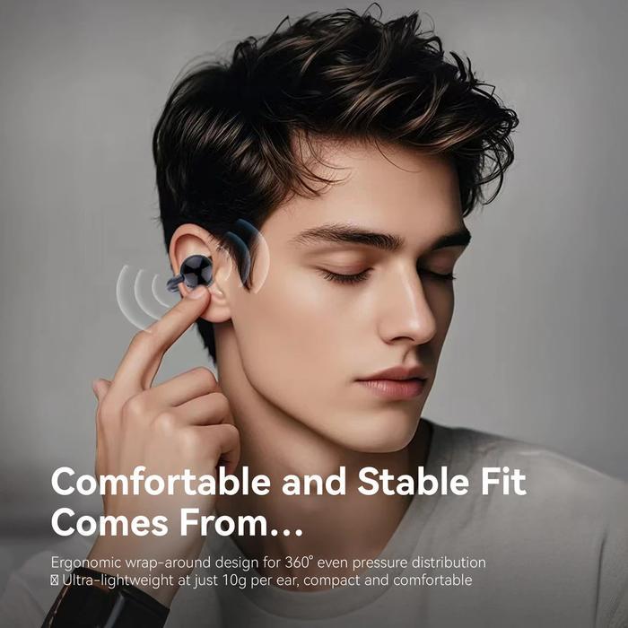 Kiip Dth20 Ows Ear Clip Earphone Open Ear Bluetooth Wireless Tws Waterproof Ipx7 Terbaik