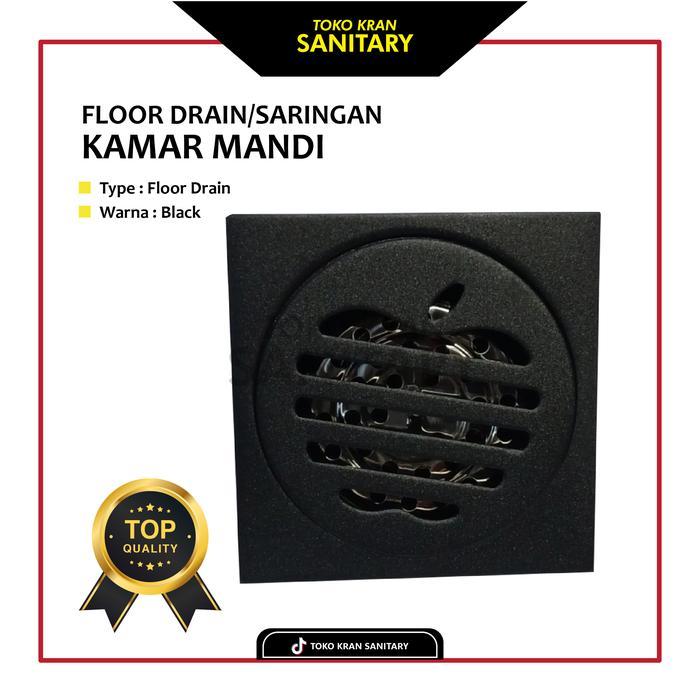 Floor Drain Black Apple/Floor Drain Kamar Mandi/Floor Drain Wc Hitam Plastik