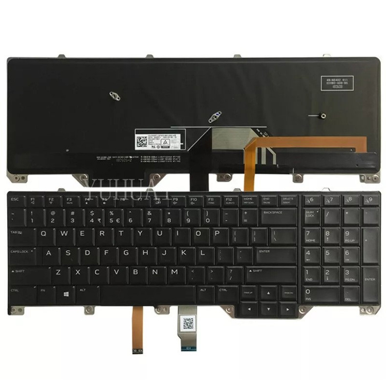 NEW for DELL Alienware M17 17 R4 R5 US/Spanish/French laptop keyboard Backlit 0ND5TJ PK1326T1B01