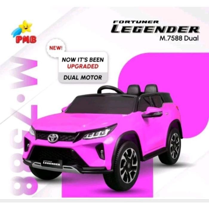 Mobil Mainan Anak Aki/ PMB M-8899Ban Karet/ Dual Aki Dual Dynamo/ Pajero Sport/ Fortuner Ventur - Fo