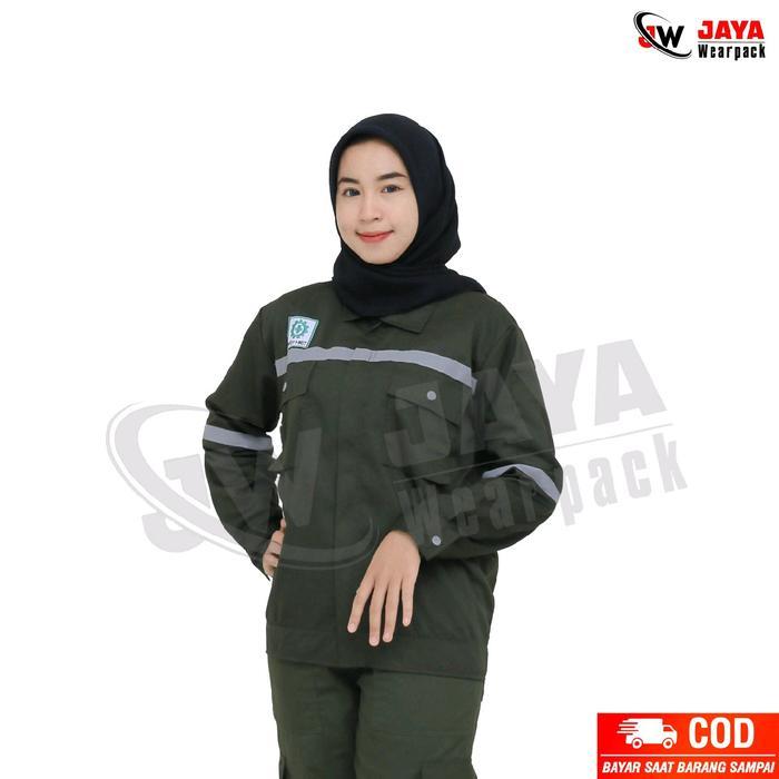 ATASAN WEARPACK SAFETY LENAGN PANJANG ARMY