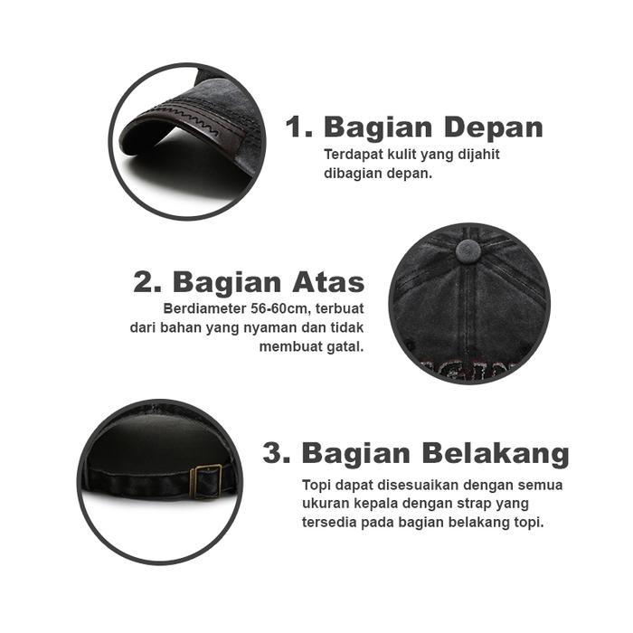 Yarra Topi Baseball Jeans Polos Snapback Hat Black Topi Pria Pengait Ring Besi Polos Hitam Htt