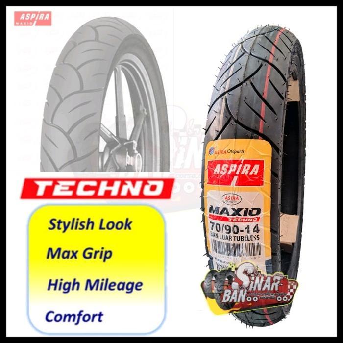 Ban luar Aspira maxio techno 70/90-14 tubeles