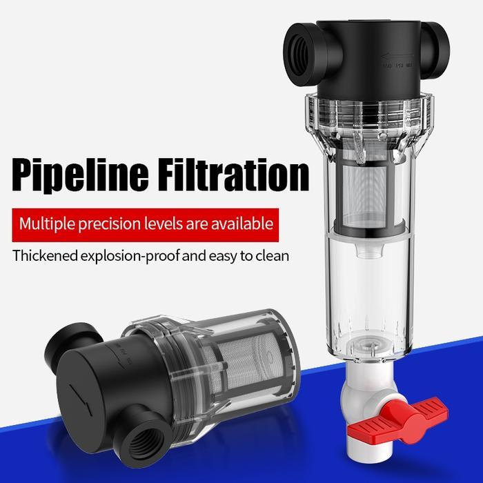 Toto - Ship 24H Harga Pabrik Langsung Filter Pipa Air Irigasi Taman Transparan - 1/2Inch 3/4Inch