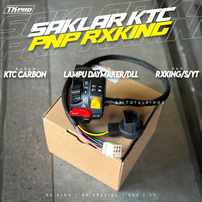 SAKLAR KIRI KTC CARBON PNP RX KING RXKING RXS SOKET H4