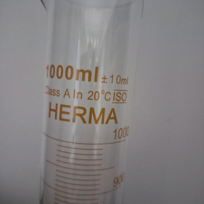 Promo Gelas Ukur 1000Ml Kaca Measuring Cylinder 1 Liter 1L 1000 Ml Terjamin