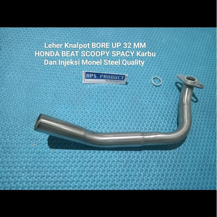 Dbspart - Leher Knalpot Bore Up 28-32 Mm Honda Beat Scoopy Spacy Karbu Dan Injeksi Monel Steel
