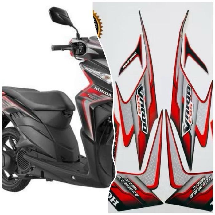 Stiker Striping Motor Honda Vario CBS 110 Karbu 2010