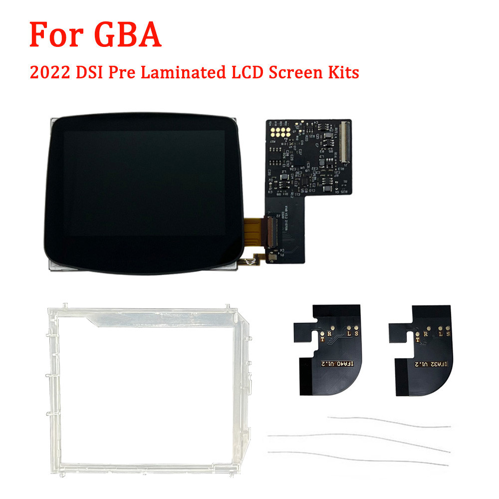 2022 DSI Point-to-Point Pre Laminated LCD Screen Kits For GBA 32pin/40pin Highlight Brightness LCD