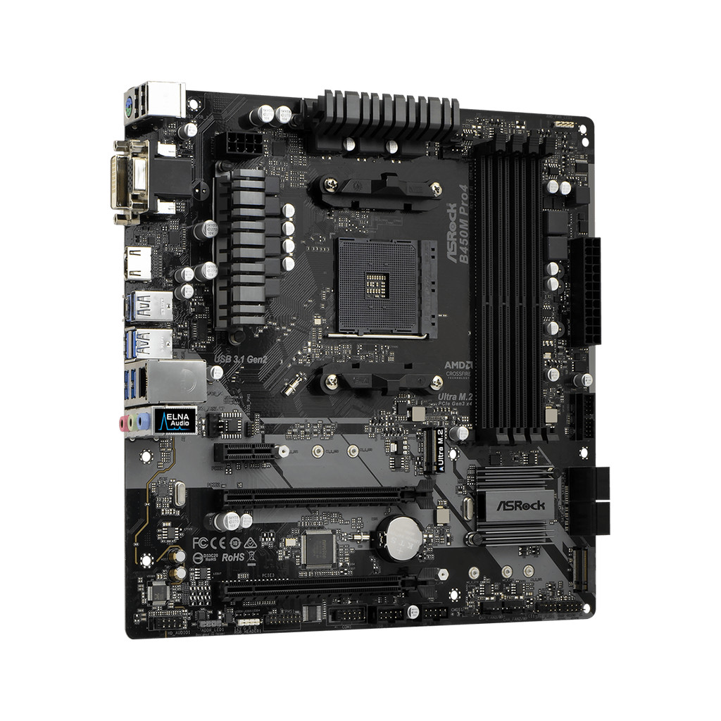 ASRock B450 B450M Motherboard B450M PRO4 Motherboard AM4 DDR4 128GB Ryzen 5 5600 5600G R7 5700 5600