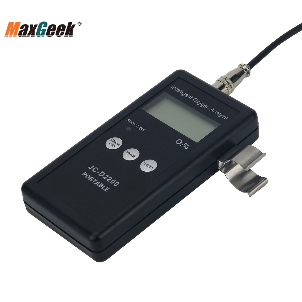 MAXGEEK JC-D2200 PORTABLE OXYGEN ANALYZER O2 ANALYZER (W/ UK SENSOR) SUPPORTS OXYGEN RANGE OF