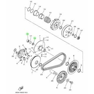 Laher bambu bearing pully Sliding belakang Japan Bearing Pully Sliding Fixed Belakang As Rasio Xmax