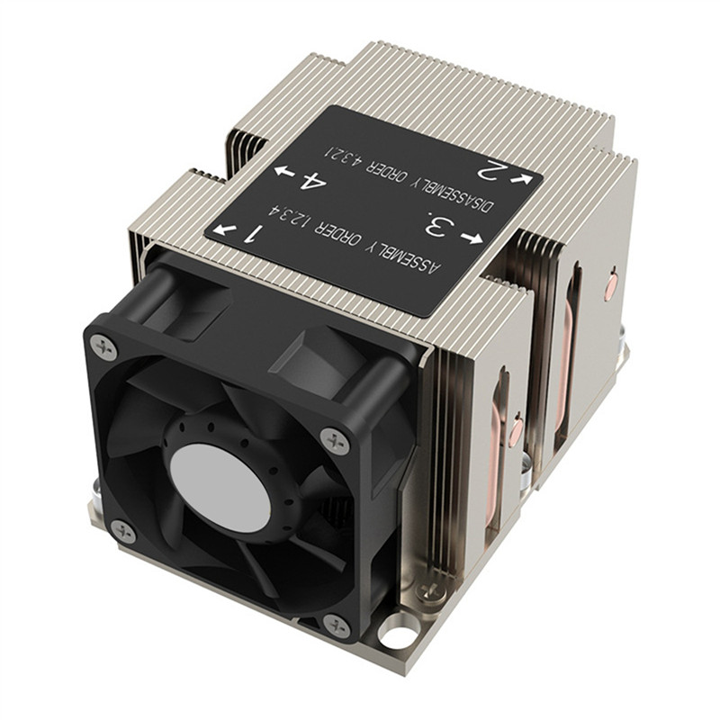 A33T-2X LGA3647-2U-R83 Cooler 240W For Lga 3647 Narrow Type Radiator 2U Heat Sink 4 Heat Pipe Side