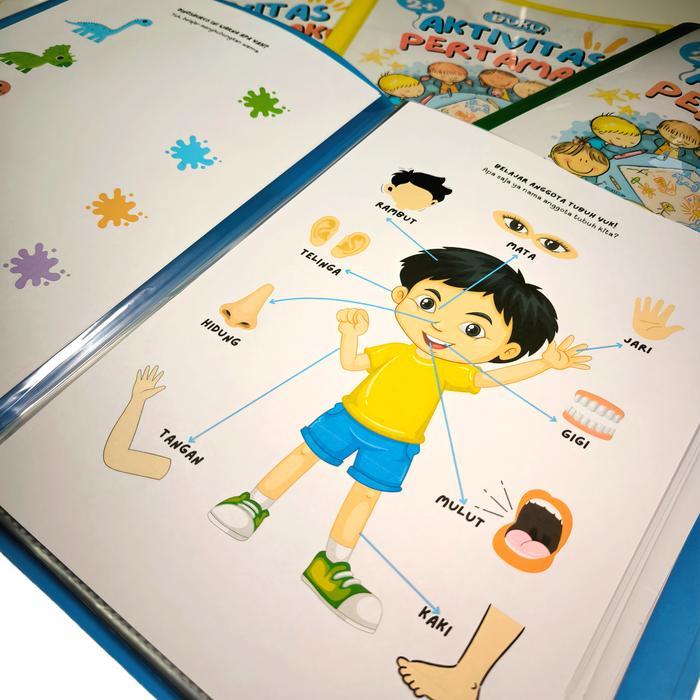 Buku Aktivitas Pertamaku Edukasi Anak Pra Tk 2 3 4 Tahun Dengan Spidol Wipe And Clean Dan Map Holder