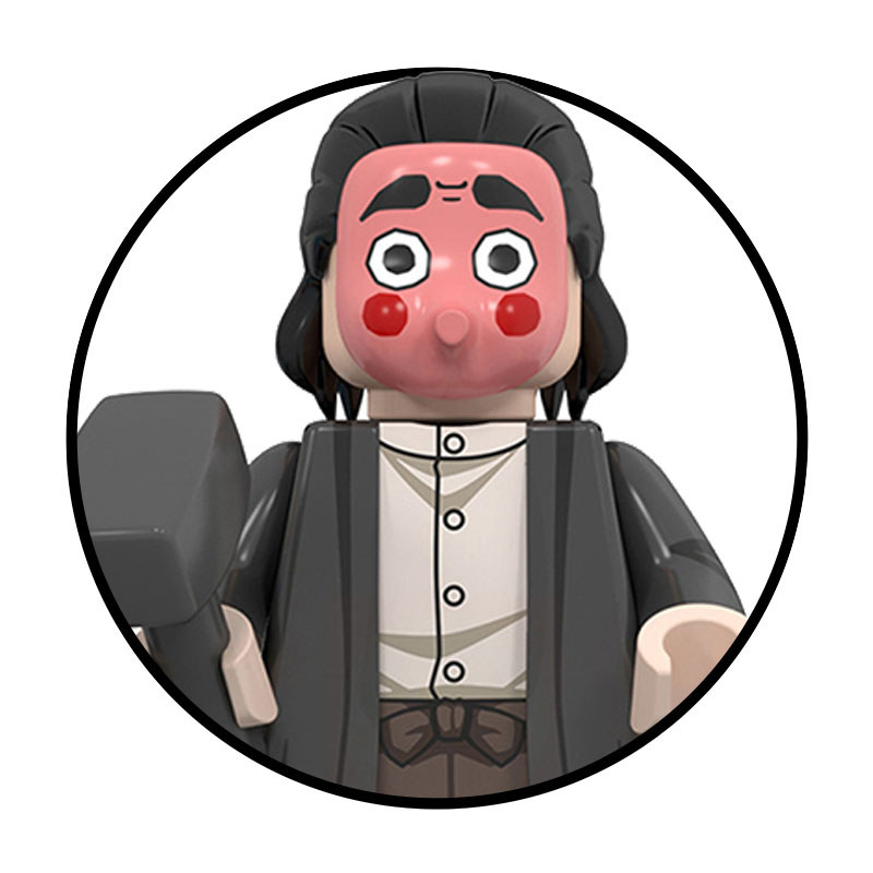 WM6116 WM6137 Demon Slayer Building Blocks Mini Action Toy Figures Assemble Tanjirou Nezuko Inosuke