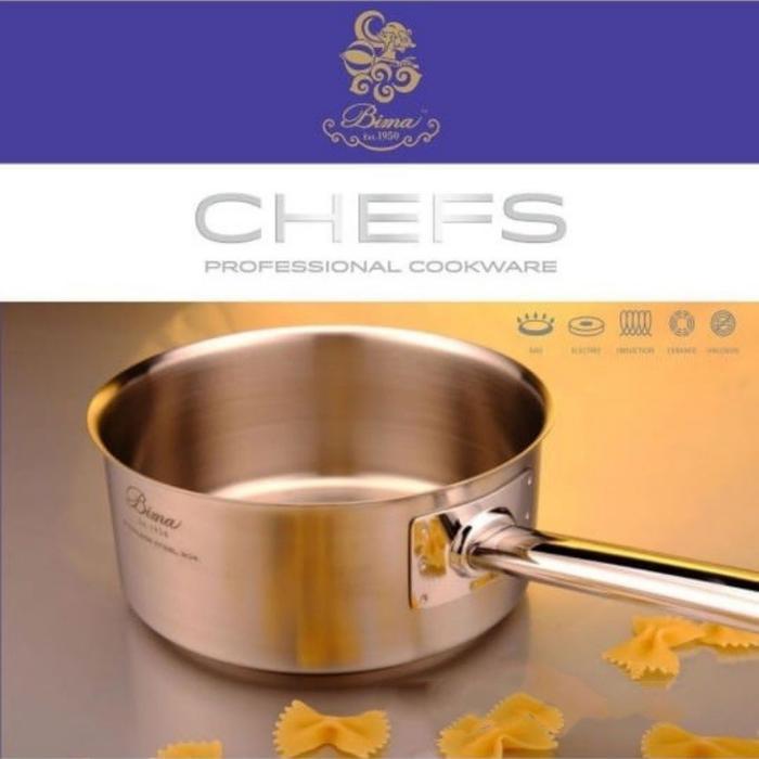 PROMO SPECIAL BIMA CHEFS SAUCE PAN SUS304 PANCI STAINLESS STEELKITCHENWARE