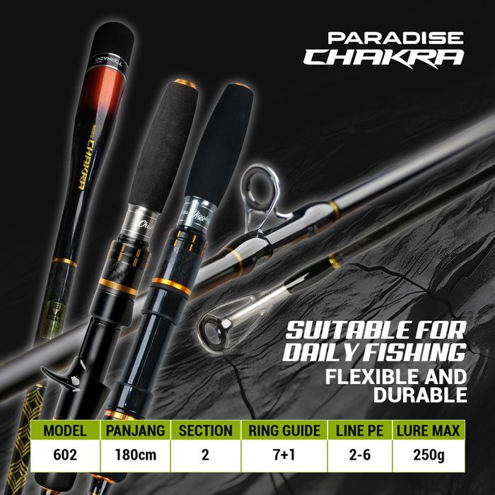 Paradise - Joran Pancing Paradise Chakra Joran Specialist Jigging 180Cm Pe2-6 Hrs Extra Lifting