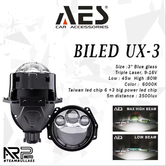 PROJIE BILED 3 INCH TRIPLE LASER ORIGINAL AES UX 3 80W BILENS PROJECTOR UNIVERSAL