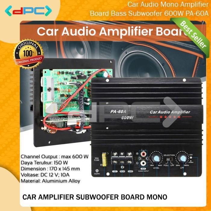 PROMO Subwoofer Mono Bass 600W PA-60A Car Audio Amplifier Board