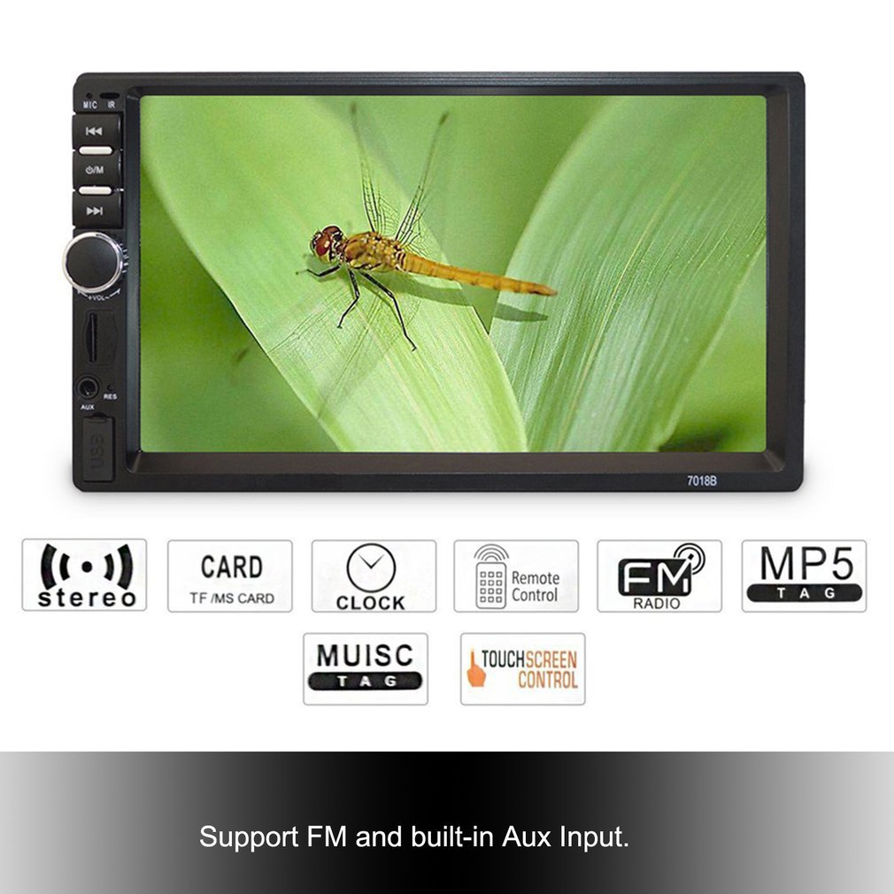 7 Inch Double 7018B 2 DIN Car Multimedia MP5 player FM Stereo Radio MP5 Player with Digital Touch
