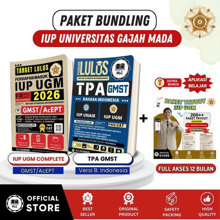 Paket Buku IUP UGM & UNAIR 2027 Lengkap Materi + Soal + Pembahasan